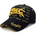 Men's Baseball Cap Black White Polyester Embroidery Travel Beach Outdoor Vacation Plain Adjustable Sunscreen Fashion