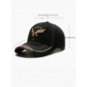 Men's Baseball Cap Black Navy Blue Polyester Embroidery Adjustable Fashion Classic & Timeless Chic & Modern Outdoor Daily Animal Portable Breathable