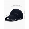 Men's Baseball Cap Black White Polyester Print Fashion Classic & Timeless Chic & Modern Outdoor Daily Letter Portable Breathable