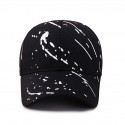 Men's Baseball Cap Black White Polyester Travel Beach Outdoor Vacation Graffiti Adjustable Fashion