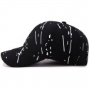 Men's Baseball Cap Black White Polyester Travel Beach Outdoor Vacation Graffiti Adjustable Fashion