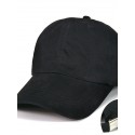 Men's Baseball Cap Black White Cotton Streetwear Stylish Casual Daily Outdoor clothing Holiday Plain Sunscreen