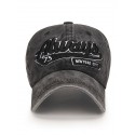 Men's Baseball Cap Black Yellow 100% Cotton Embroidery Travel Beach Outdoor Vacation Plain Adjustable Fashion