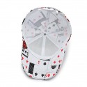 Men's Baseball Cap Sun Hat Poker Hat White Blue Polyester Travel Hip Hop Beach Outdoor Vacation Hip-hop Graffiti Adjustable
